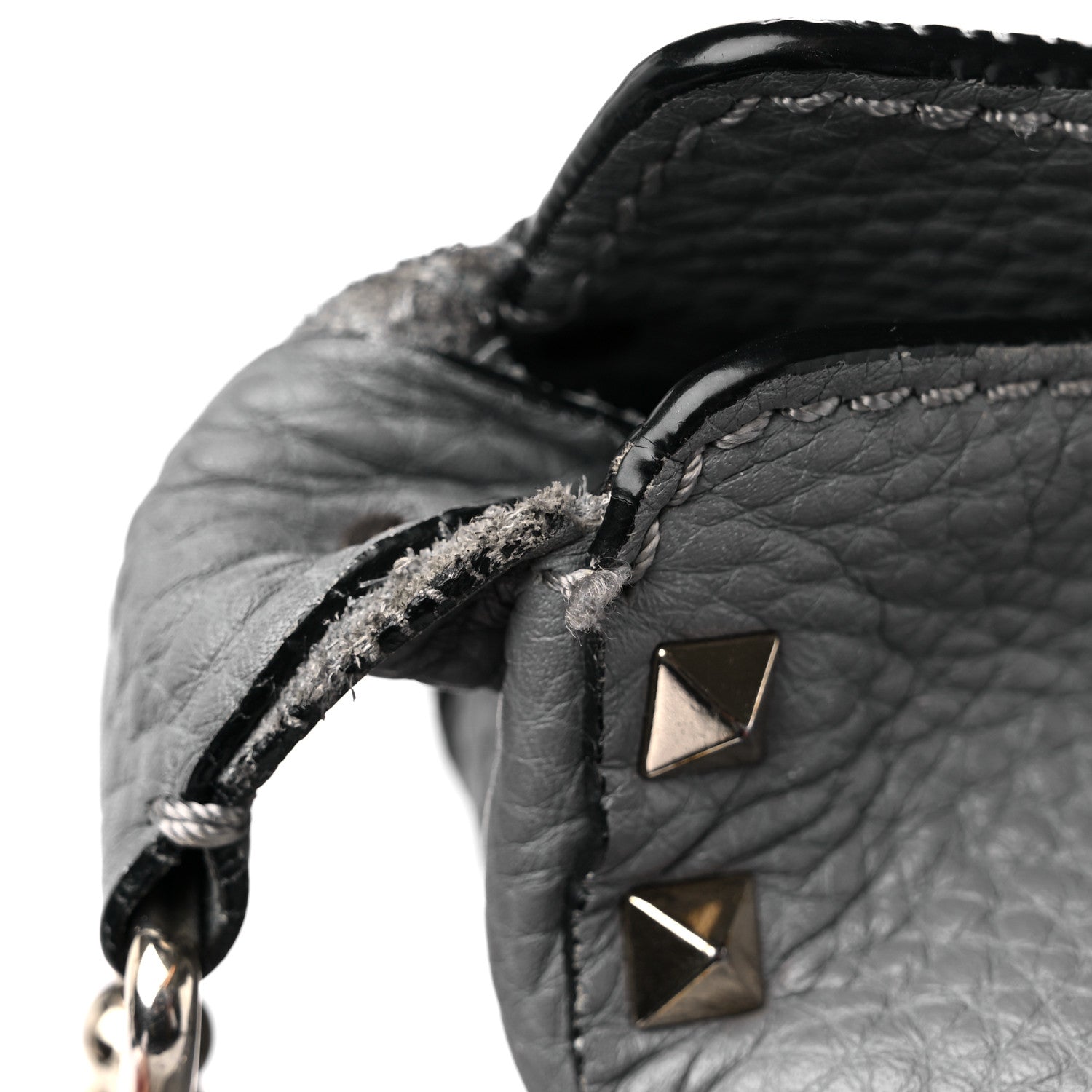 Valentino Garavani Pebbled Calfskin Small Rockstud Flip-Lock Messenger Bag Pebble 15 of 17