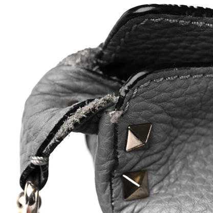 Valentino Garavani Pebbled Calfskin Small Rockstud Flip-Lock Messenger Bag Pebble 15 of 17