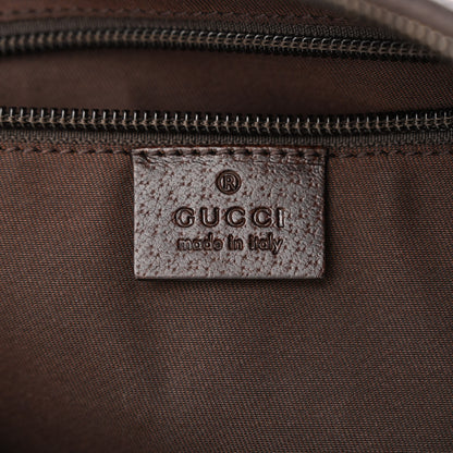 Gucci Monogram Medium Half Moon Hobo Dark Brown 6 of 13