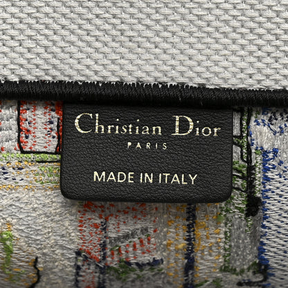 Christian Dior Canvas Embroidered Medium New York Book Tote Multicolor 6 of 13