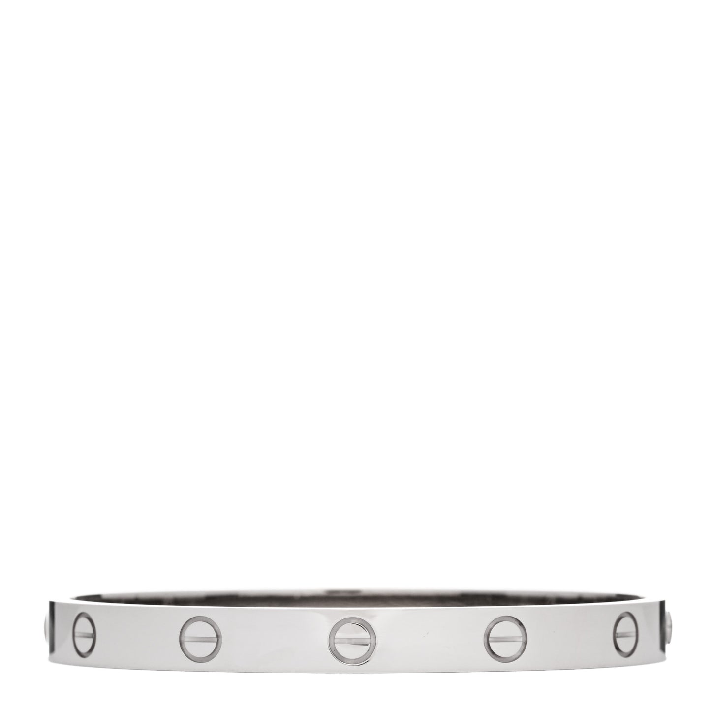 18K White Gold LOVE Bracelet 17