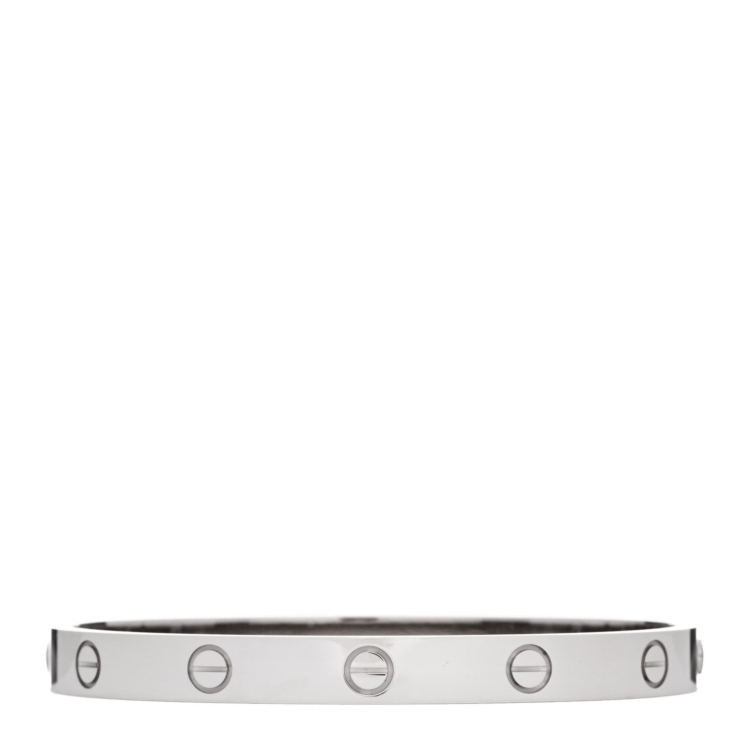 Cartier 18K White Gold LOVE Bracelet 17 1 of 9