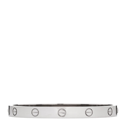 Cartier 18K White Gold LOVE Bracelet 17 1 of 9