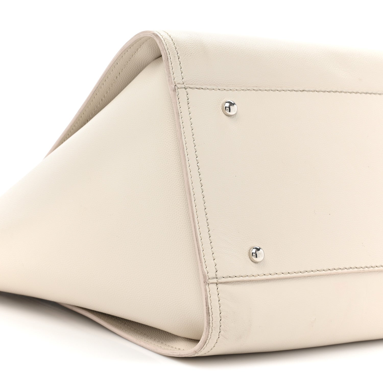 Chanel Caviar Medium Studded Deauville Tote White 9 of 15