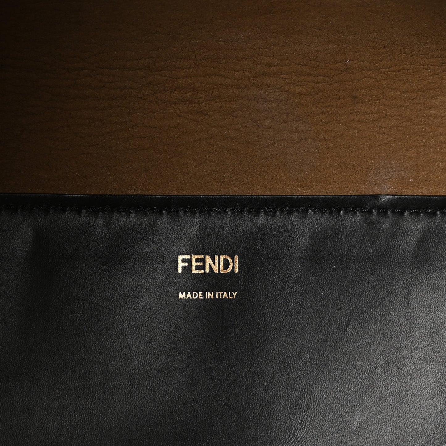 Vitello King Plexiglass Large Fendi Sunshine Shopper Tote Black