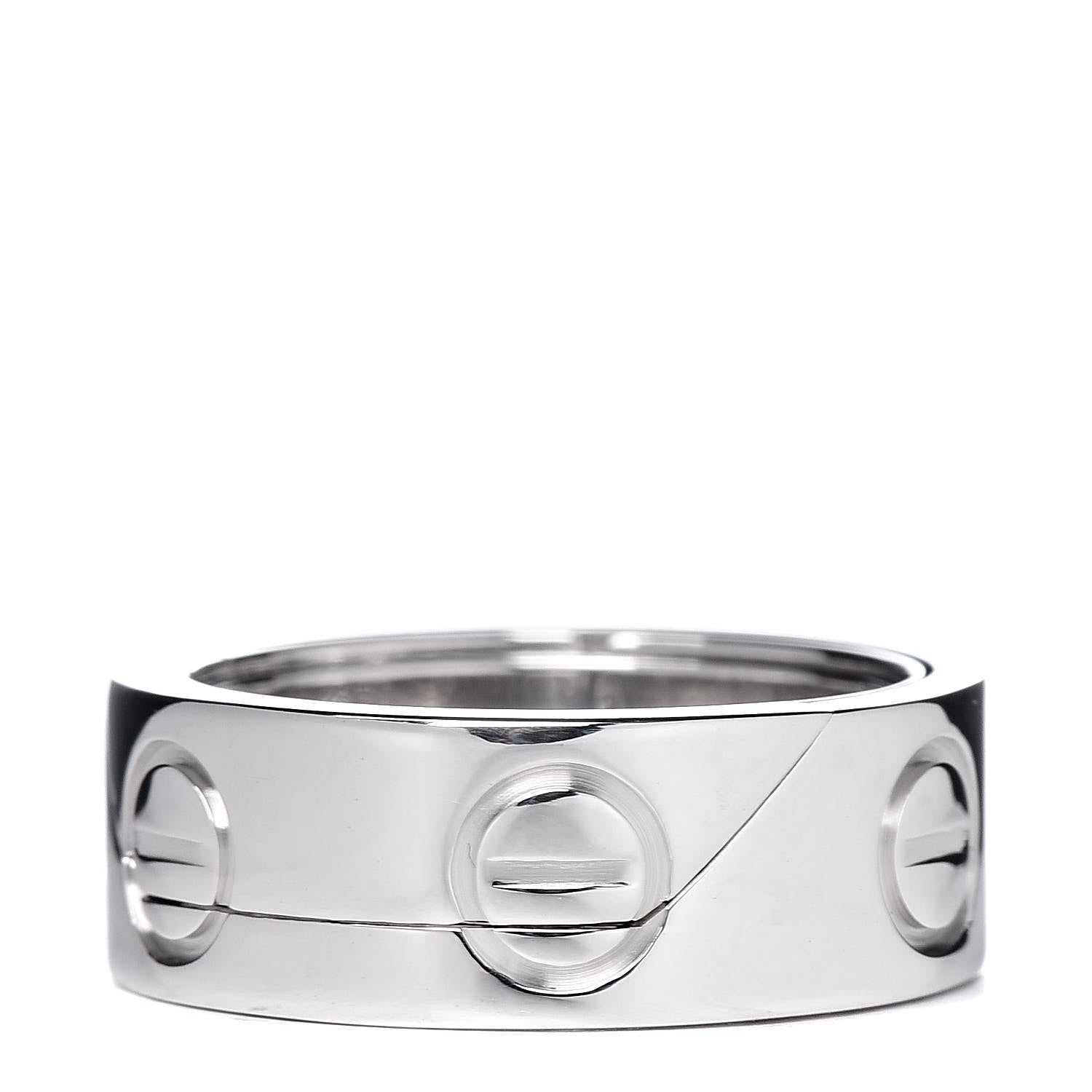 Cartier 18K White Gold 7mm Astro LOVE Ring 50 5.25 3 of 7