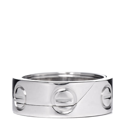 Cartier 18K White Gold 7mm Astro LOVE Ring 50 5.25 3 of 7