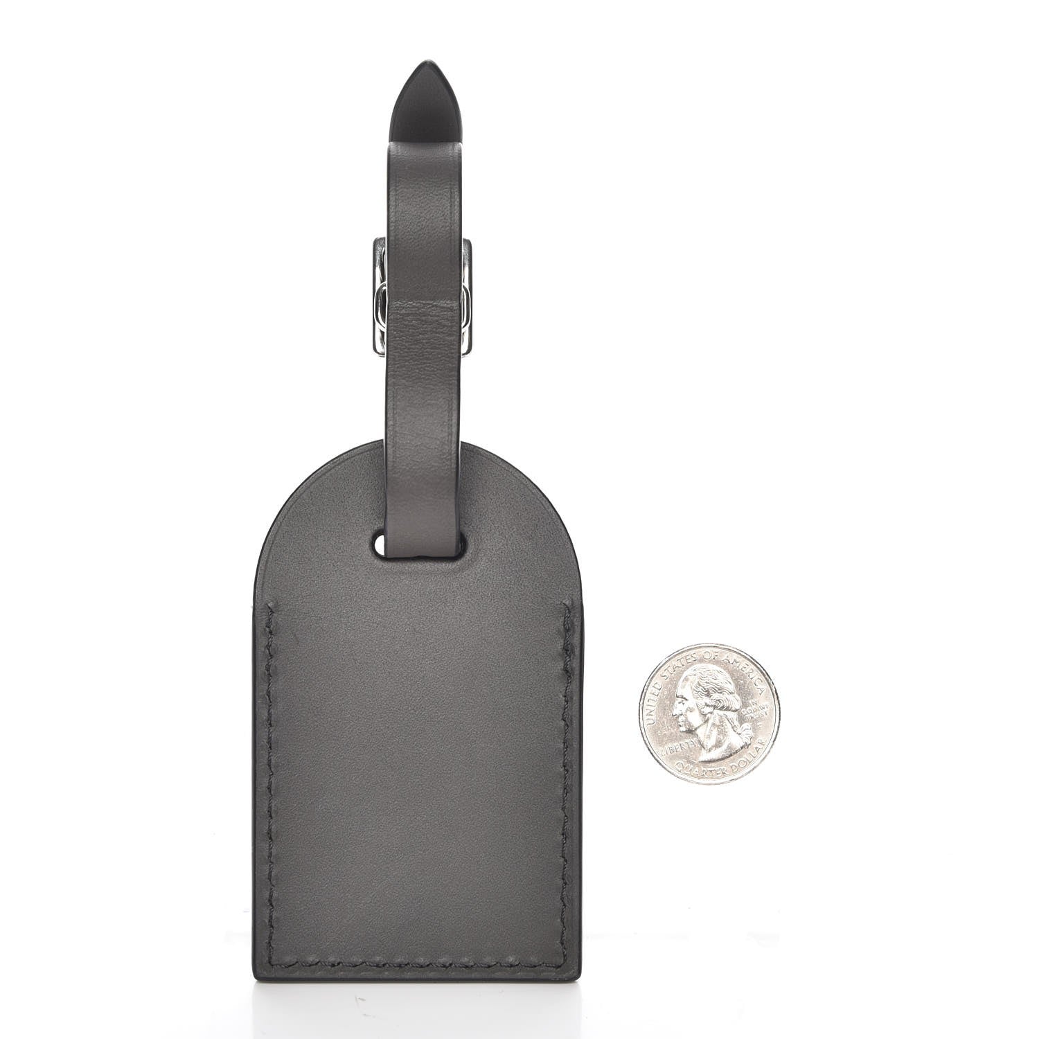 Louis Vuitton Calfskin Luggage Tag Grey 2 of 2