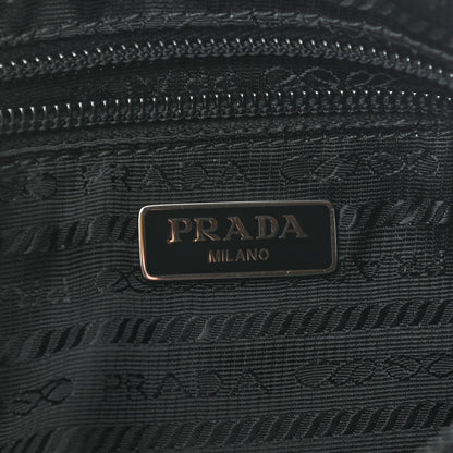 Prada Tessuto Nylon Saffiano Flat Pochette Black 6 of 10