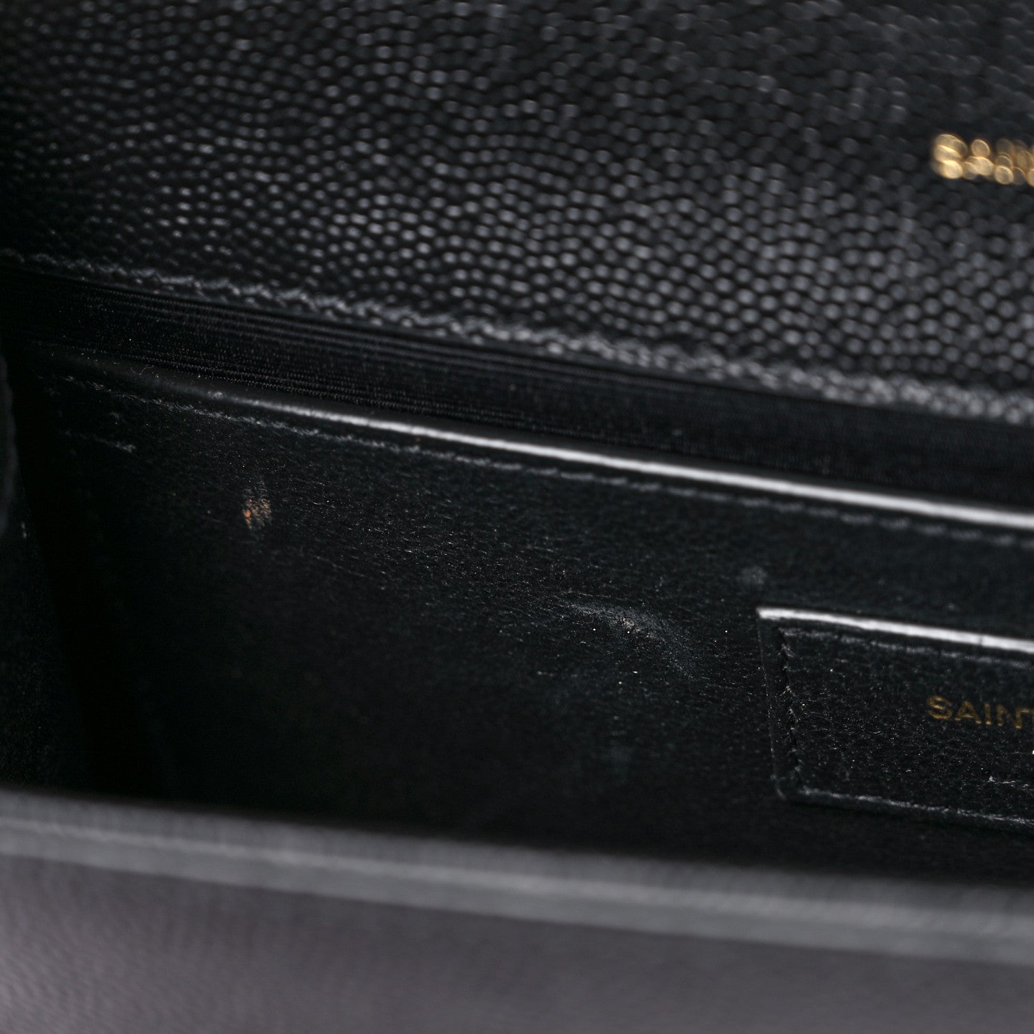 Saint Laurent Grain De Poudre Small Monogram Kate Satchel Black 11 of 12