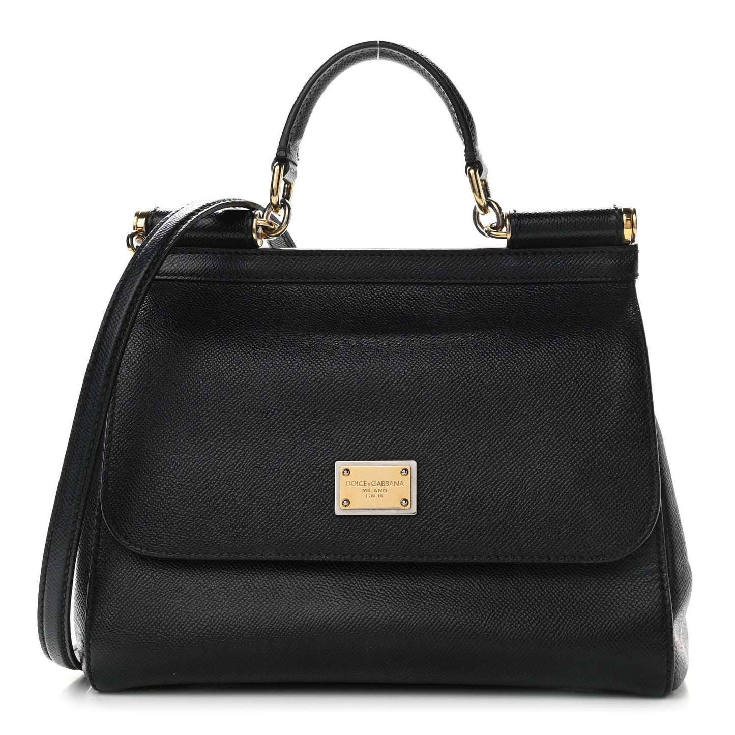 Dauphine Medium Miss Sicily Satchel Black