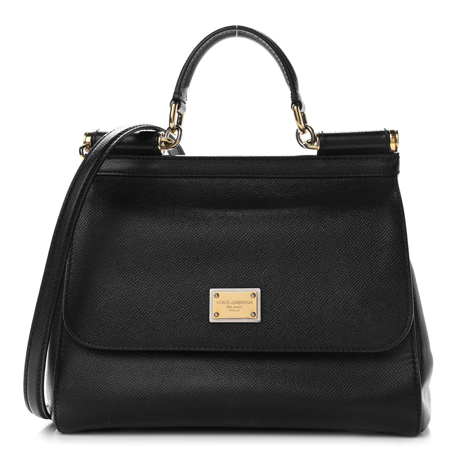 Dolce & Gabbana Dauphine Medium Miss Sicily Satchel Black 1 of 10