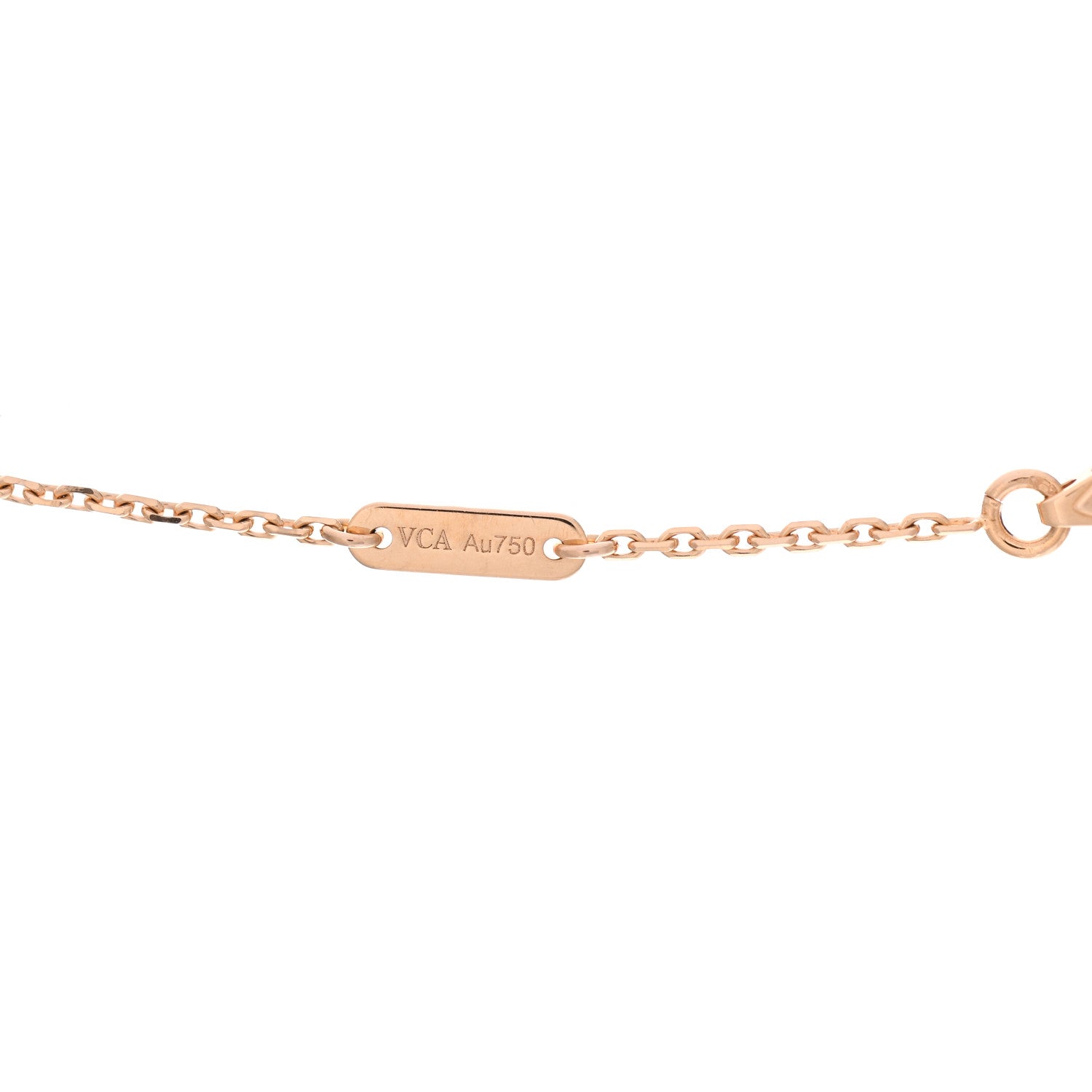 Van Cleef & Arpels 18K Rose Gold Sweet Alhambra Pendant Necklace 4 of 7