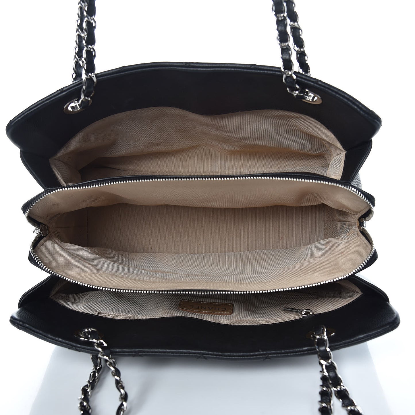 Caviar Quilted Timeless CC Tote Black