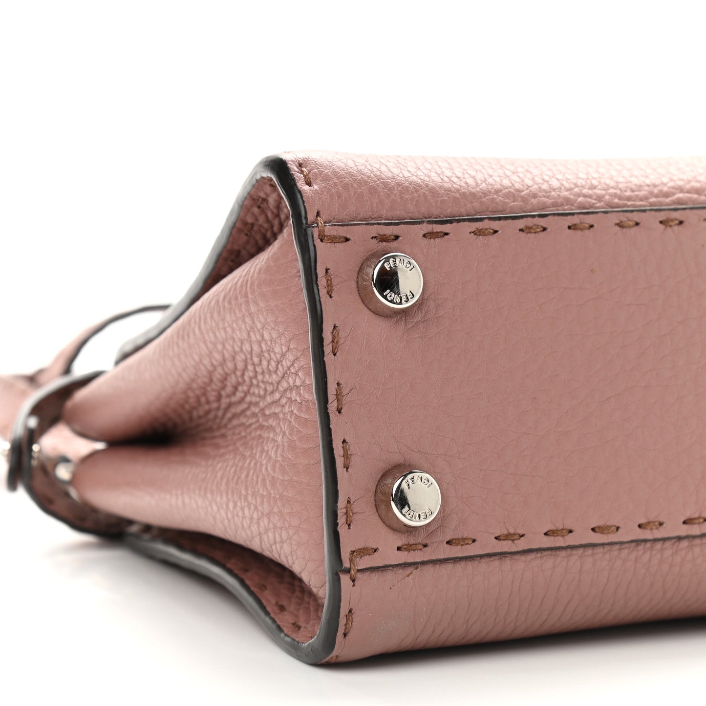 Cuoio Romano Selleria Bi-Color Mini Peekaboo Iconic Satchel English Rose Camelia