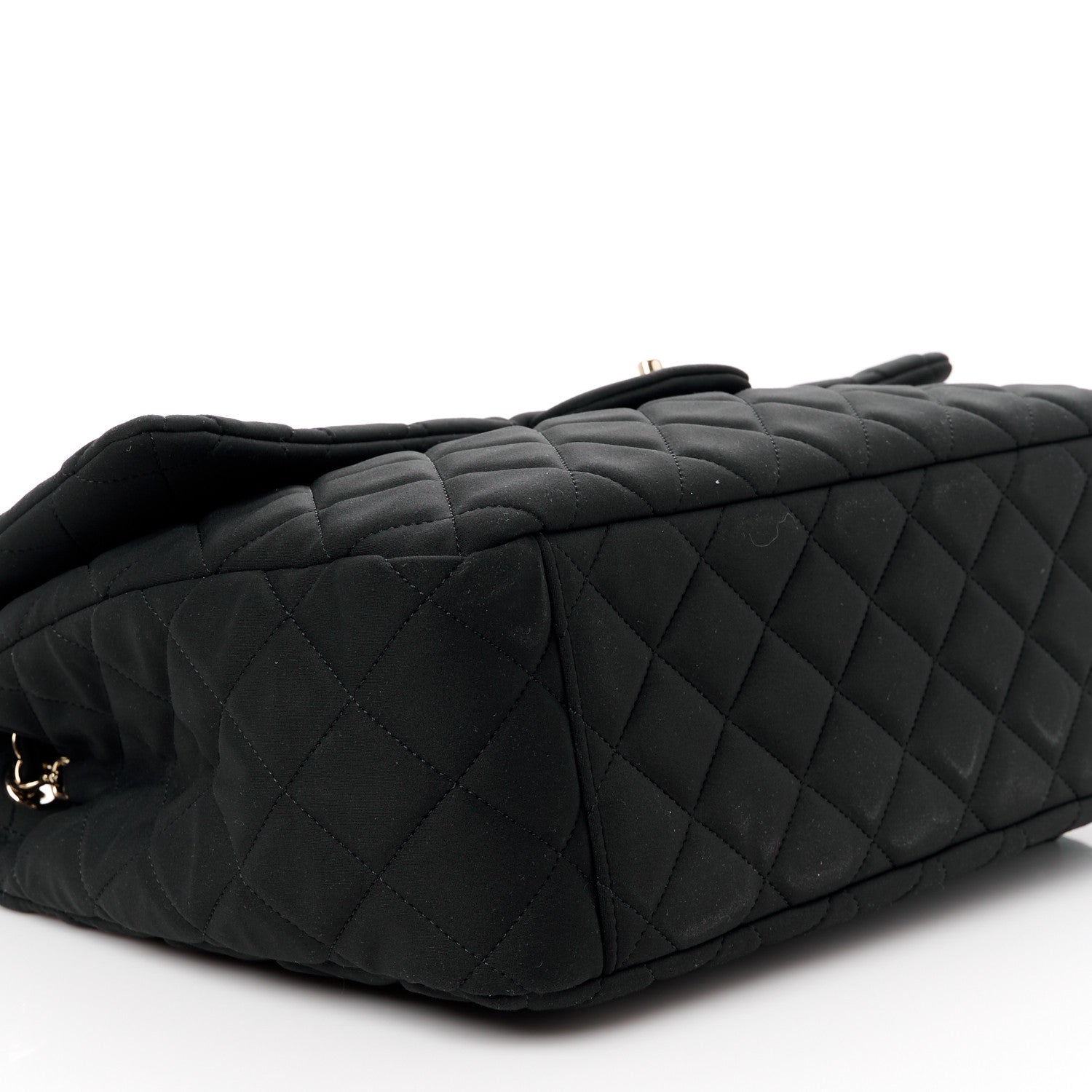 Chanel Neoprene Quilted XXL Travel Flap Bag Black 10 of 13