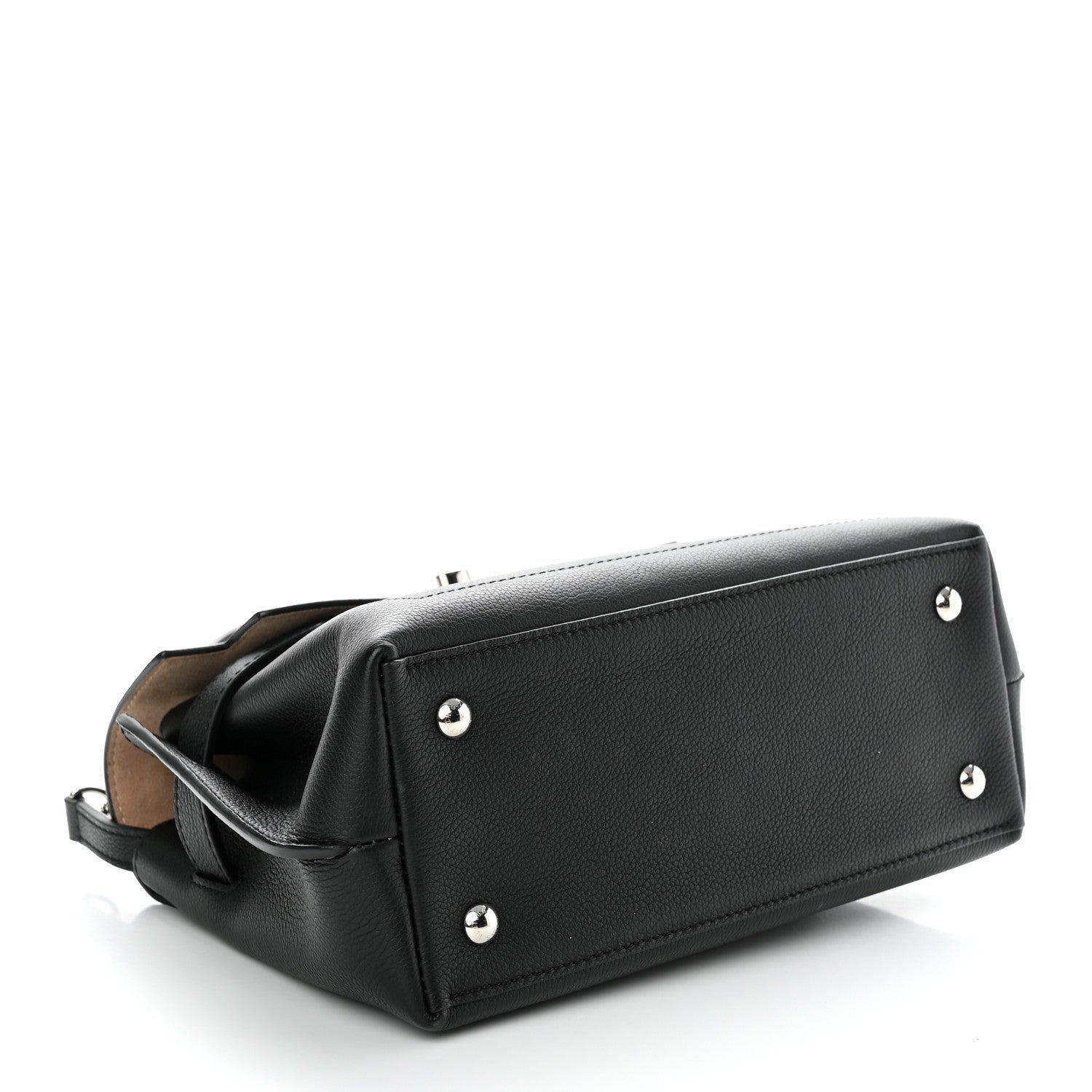 Louis Vuitton Calfskin Lockme Ever BB Black 4 of 9