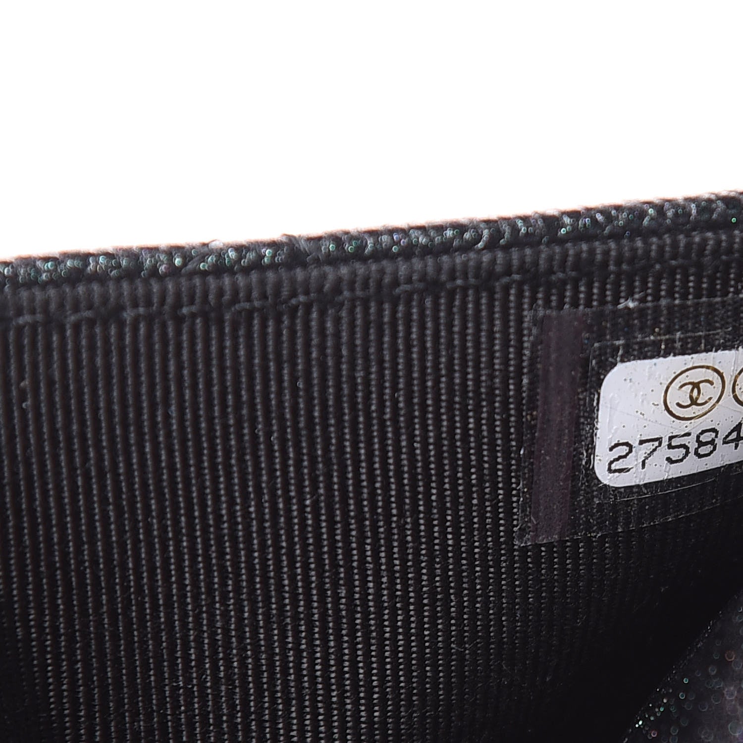 Chanel Iridescent Caviar Quilted Wallet On Chain WOC Black 8 of 12