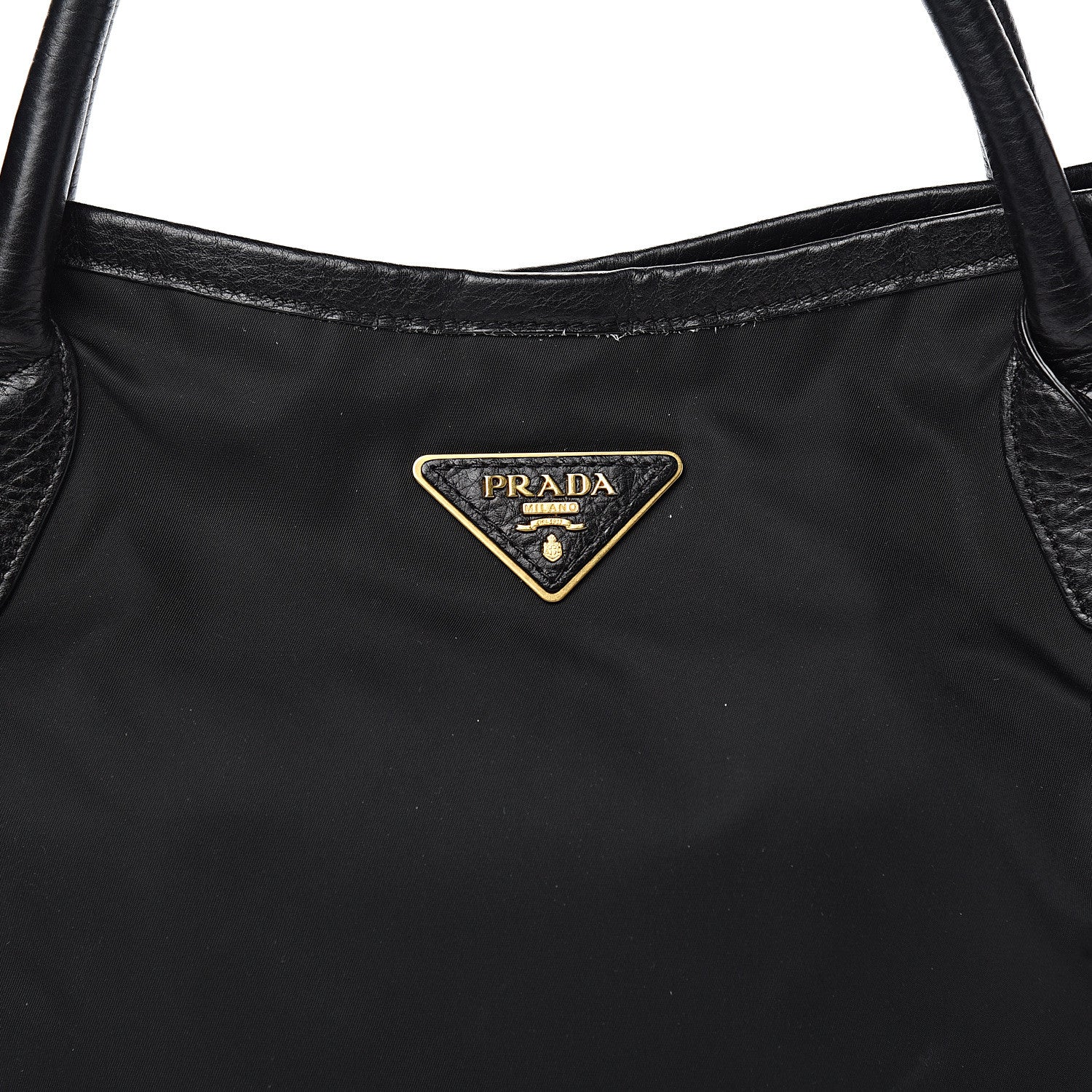 Prada Tessuto Nylon Cervo Shoulder Bag Black 8 of 8