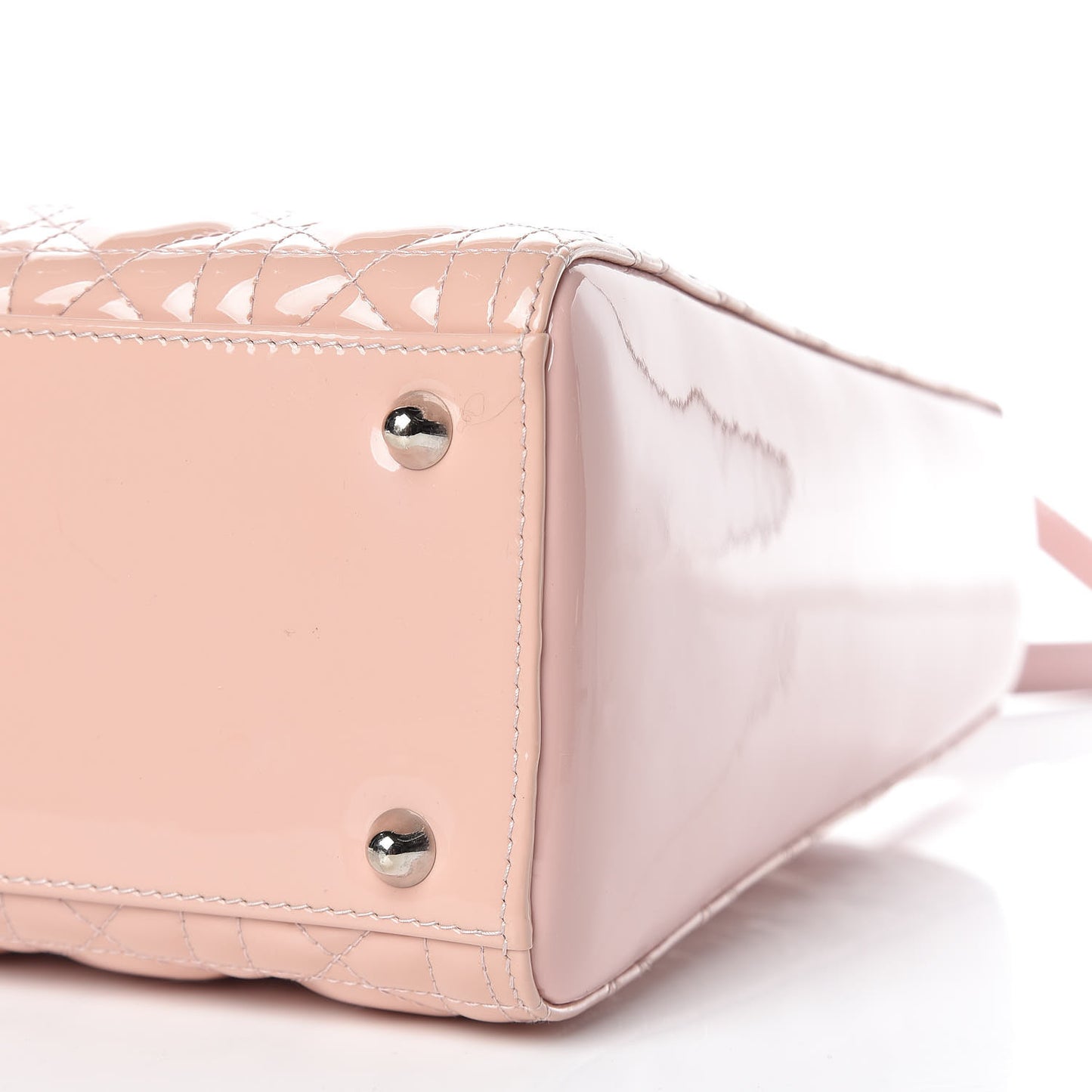 Patent Cannage Large Lady Dior Light Pink
