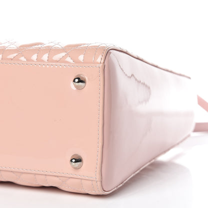 Christian Dior Patent Cannage Large Lady Dior Light Pink 6 of 13