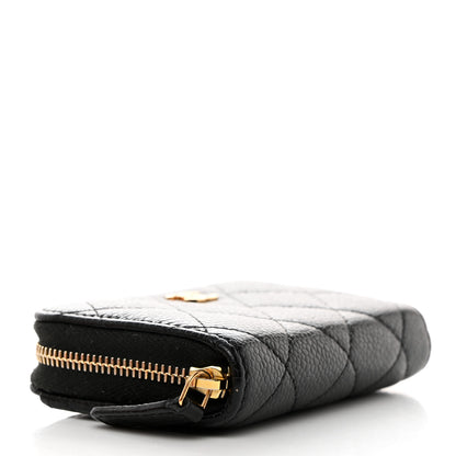 Chanel Caviar Quilted Classic Zipped Coin Purse Black 4 of 8