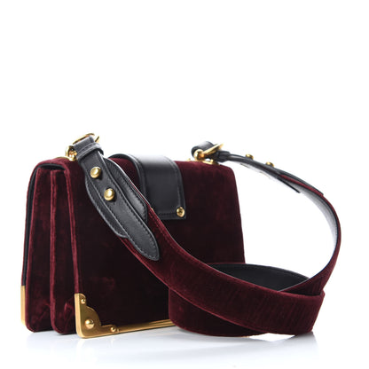 Prada Velvet City Calfskin Cahier Bag Ribes Black 3 of 8