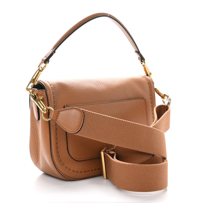 Valentino Garavani Soft Grainy Calfskin Alltime Shoulder Bag Almond Beige 3 of 9