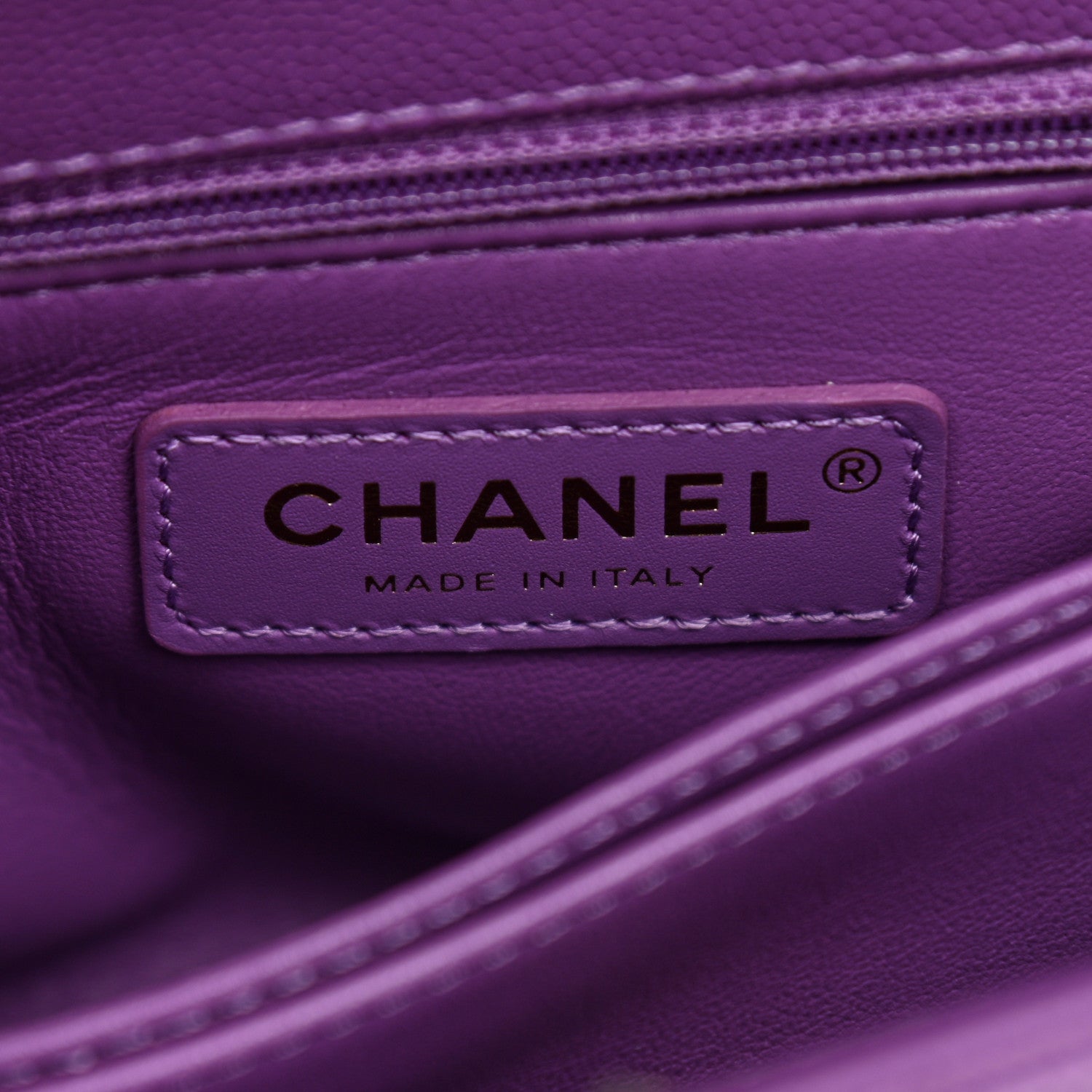 Chanel Caviar Quilted Mini Coco Handle Flap Purple 5 of 8