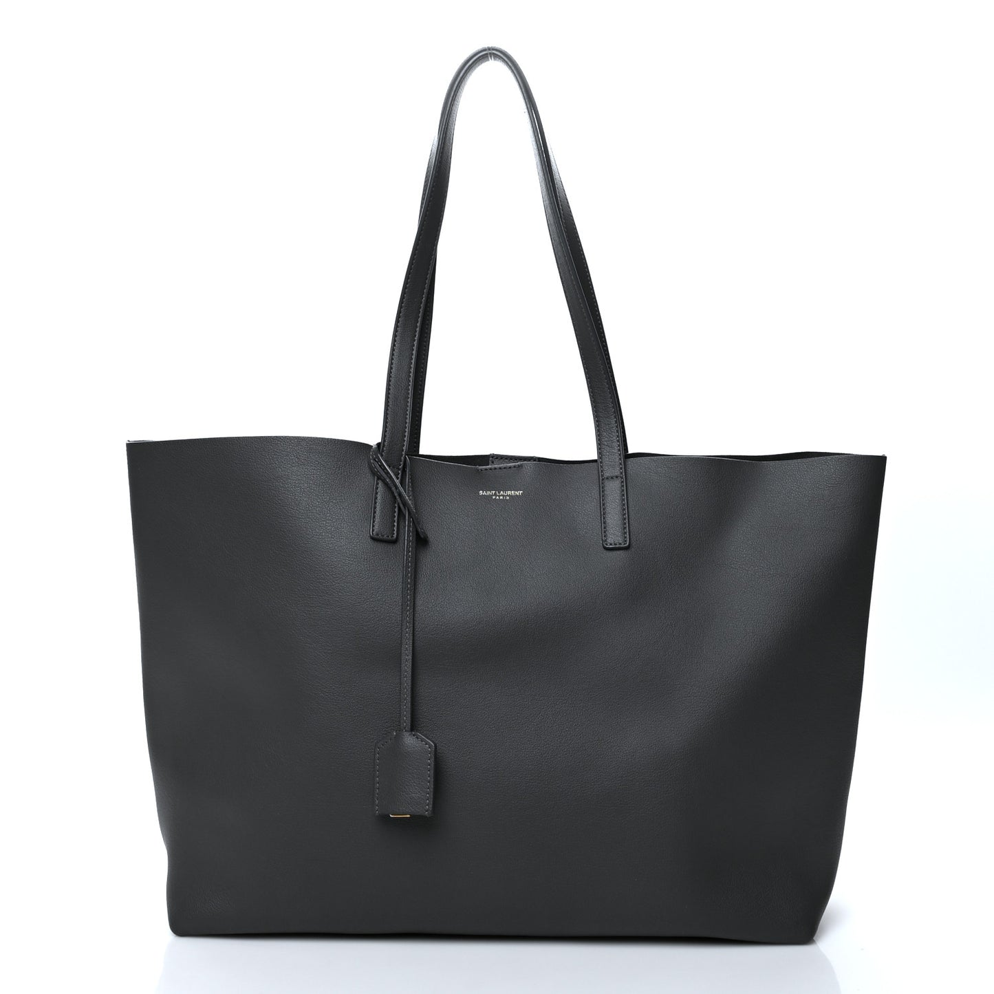 Calfskin Large Shopping Tote Dark Grey