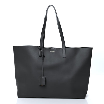 Saint Laurent Calfskin Large Shopping Tote Dark Grey 3 of 12