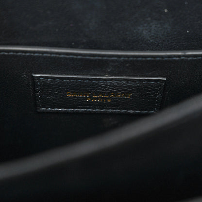 Saint Laurent Canvas Small Le Monogramme Satchel Beige Black 6 of 12