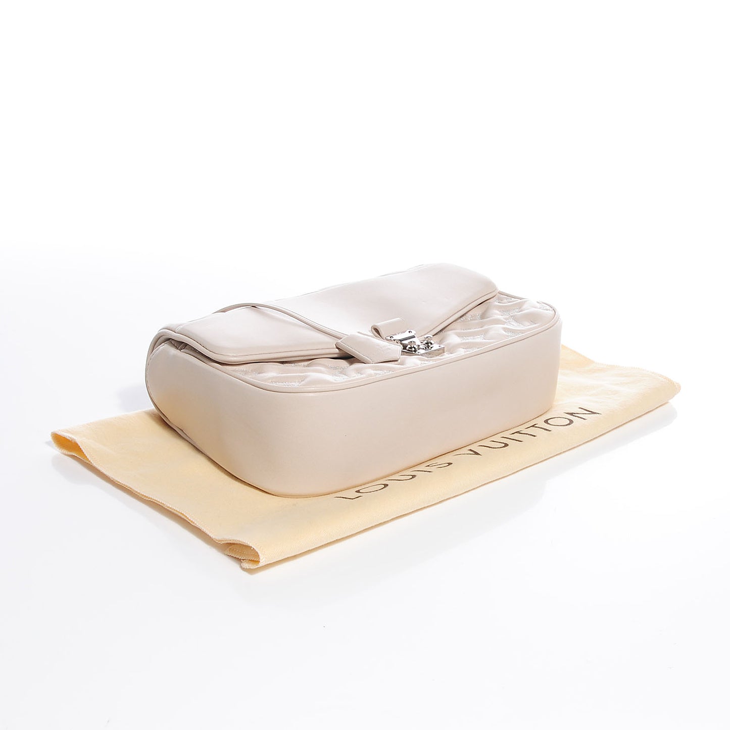 Lambskin Mama Broderie Pochette Ivory