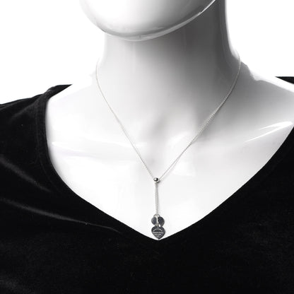 Tiffany Sterling Silver Return to Tiffany Double Heart Drop Necklace 2 of 5