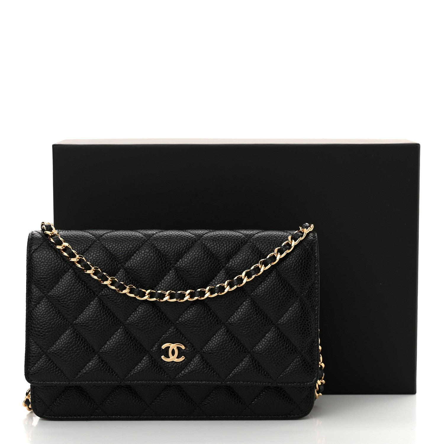 Chanel Caviar Quilted Wallet on Chain WOC Black 12 of 12