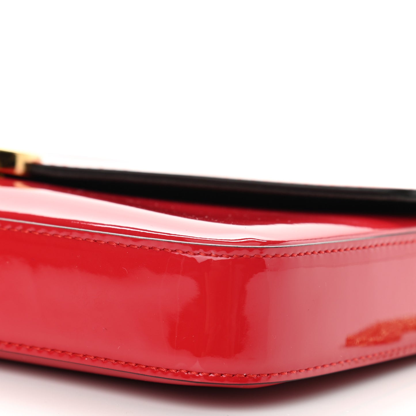 Vitello Vernice Mou F is Fendi Envelope Wallet on Chain with Pouches Rosso Cardinale