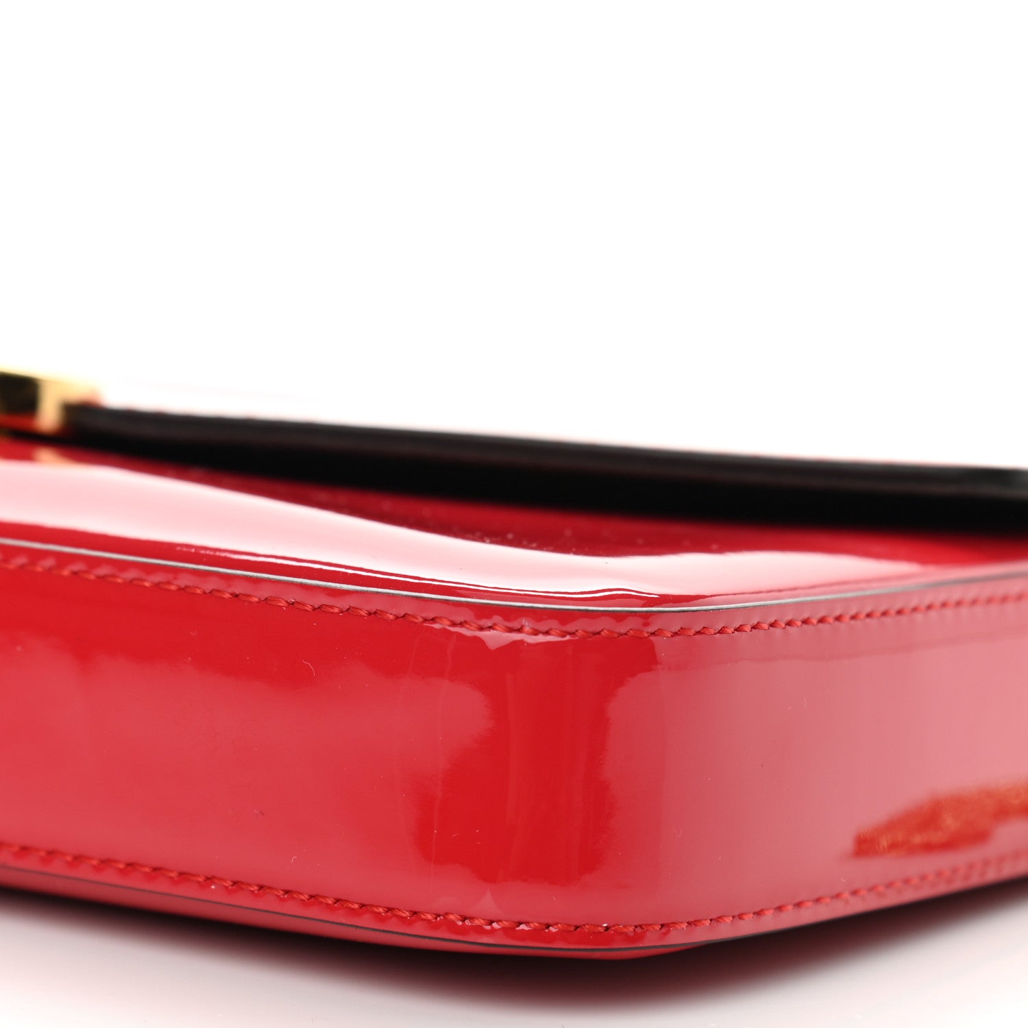 Fendi Vitello Vernice Mou F is Fendi Envelope Wallet on Chain with Pouches Rosso Cardinale 10 of 10
