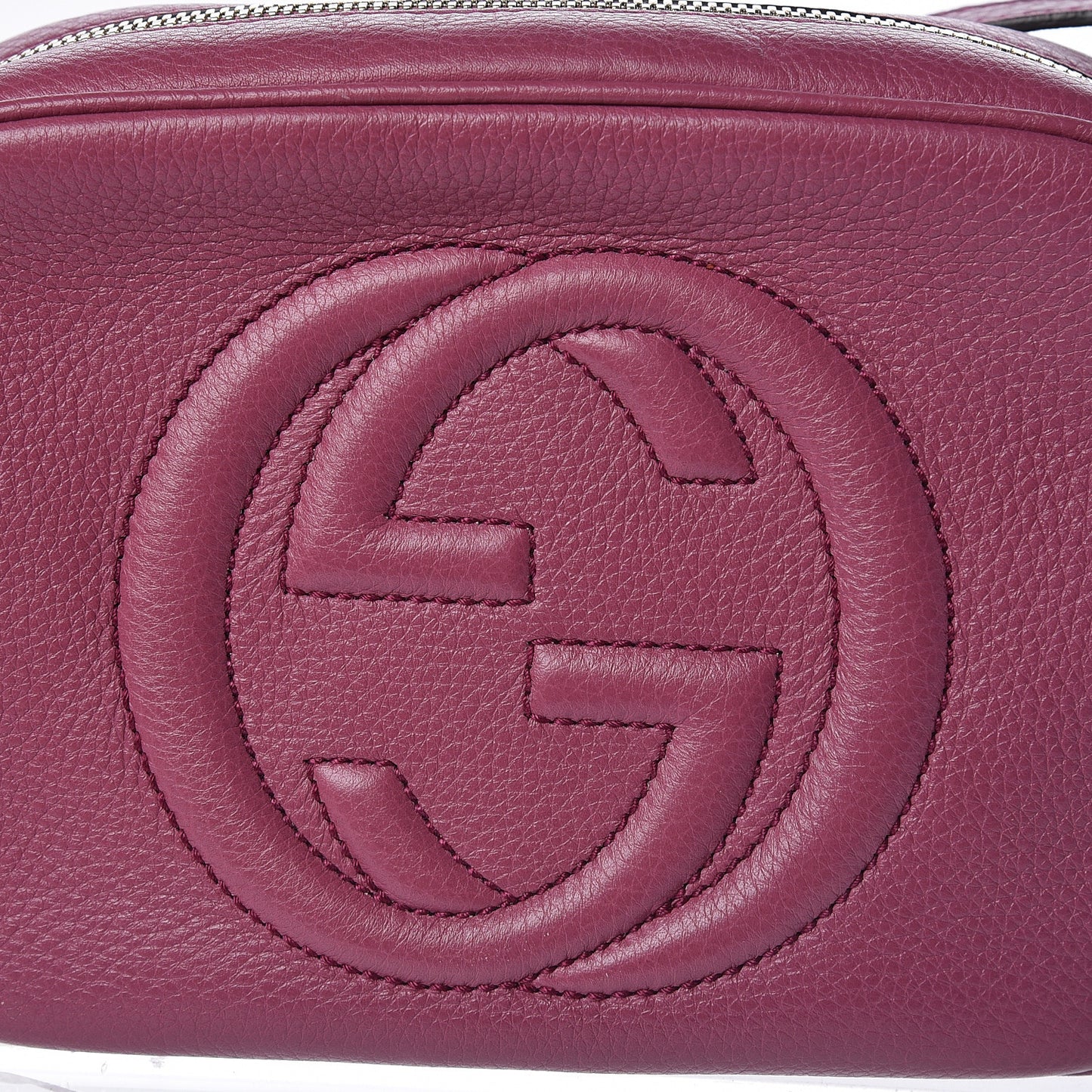 Pebbled Calfskin Small Soho Disco Bag Peonia Flower