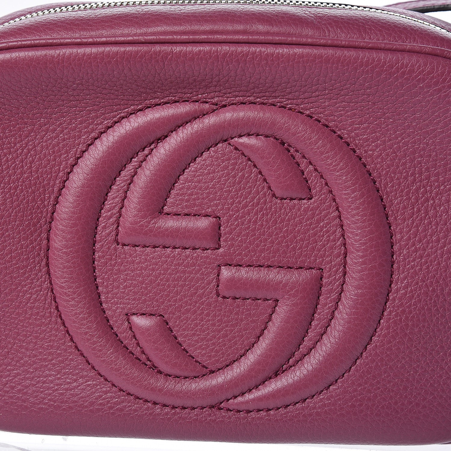 Gucci Pebbled Calfskin Small Soho Disco Bag Peonia Flower 10 of 10