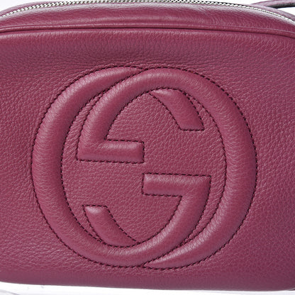 Gucci Pebbled Calfskin Small Soho Disco Bag Peonia Flower 10 of 10