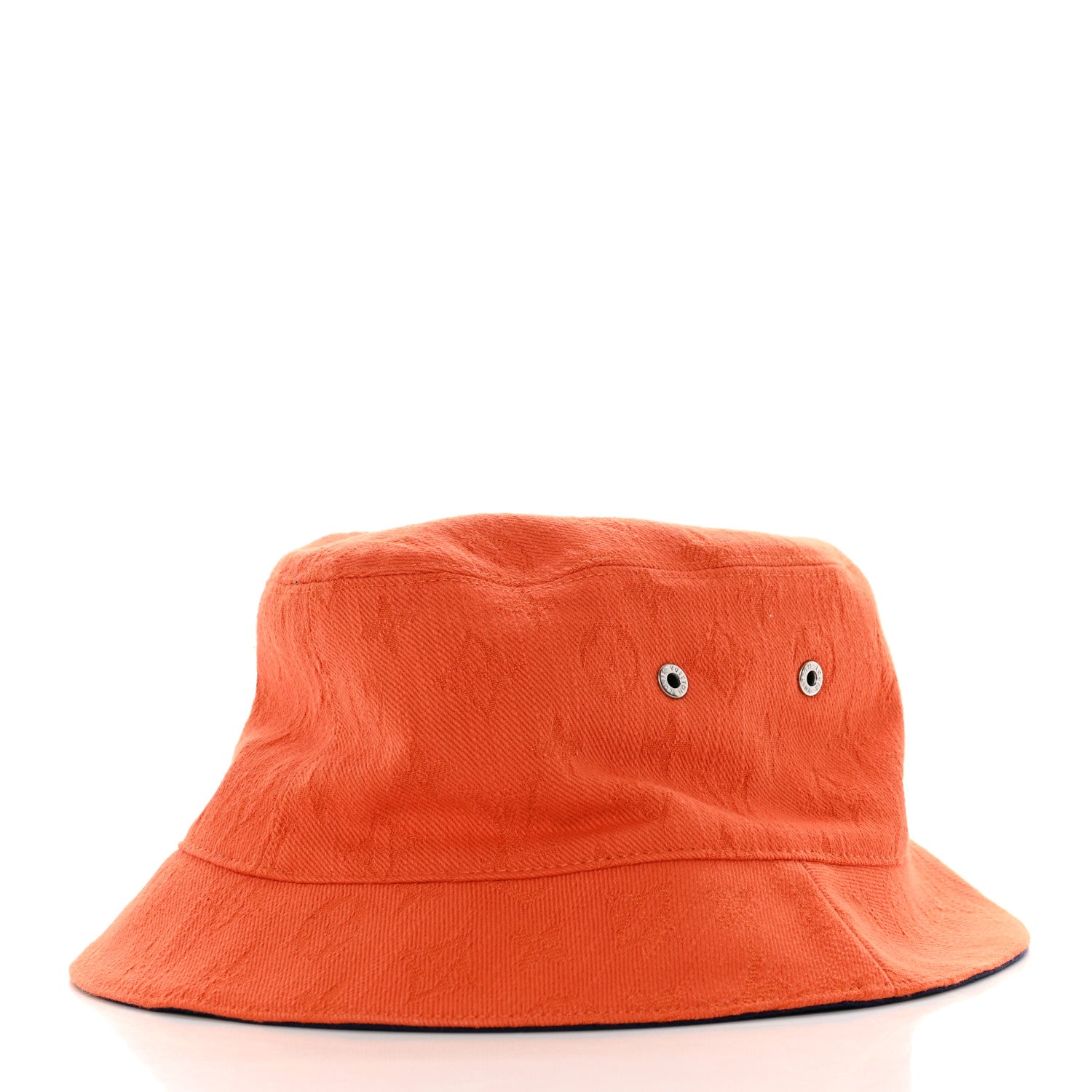 Louis Vuitton Monogram Denim Transformable Bob Bucket Hat 58 Blue Orange 3 of 8