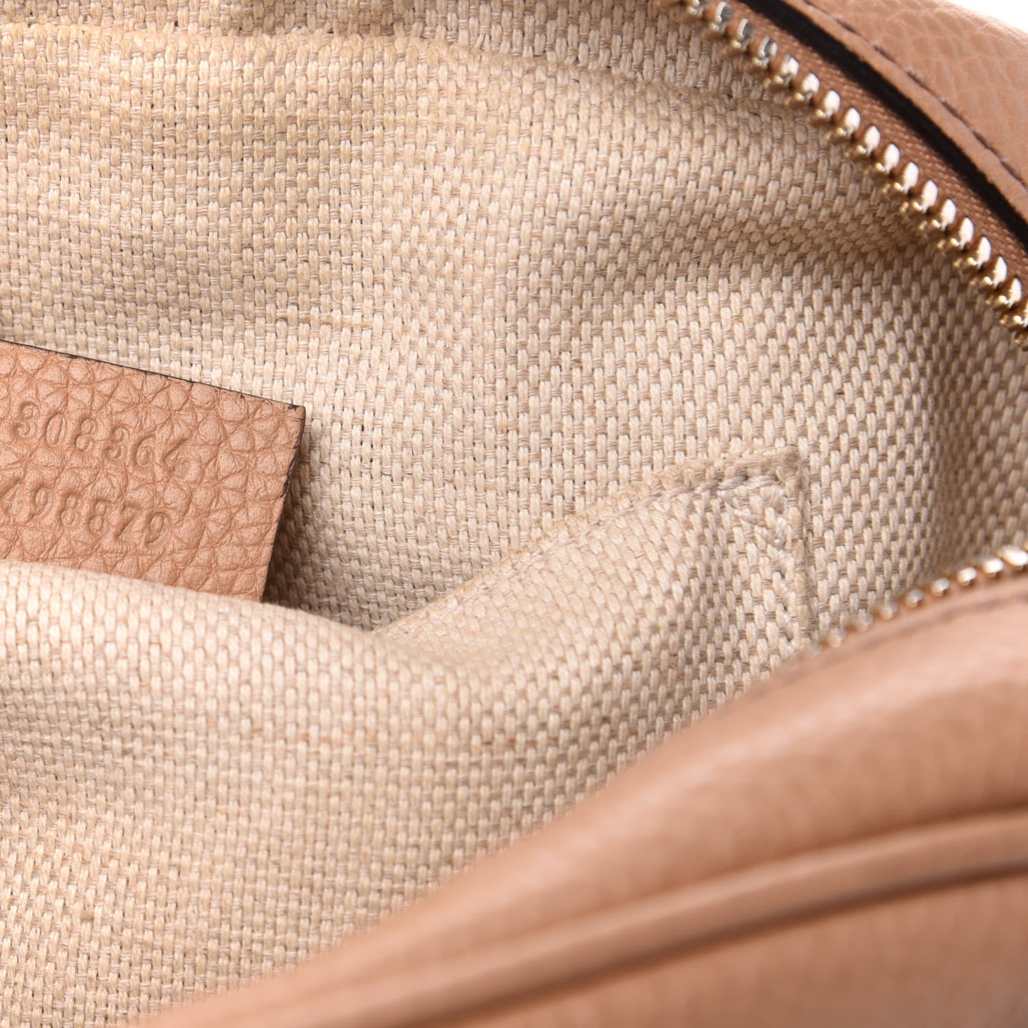 Gucci Pebbled Calfskin Small Soho Disco Bag Rose Beige 8 of 14