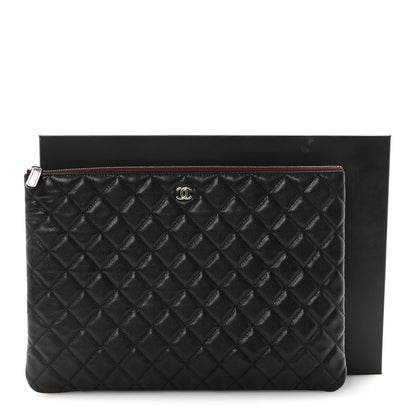 Chanel Caviar Quilted Large Cosmetic Case Black 8 of 8
