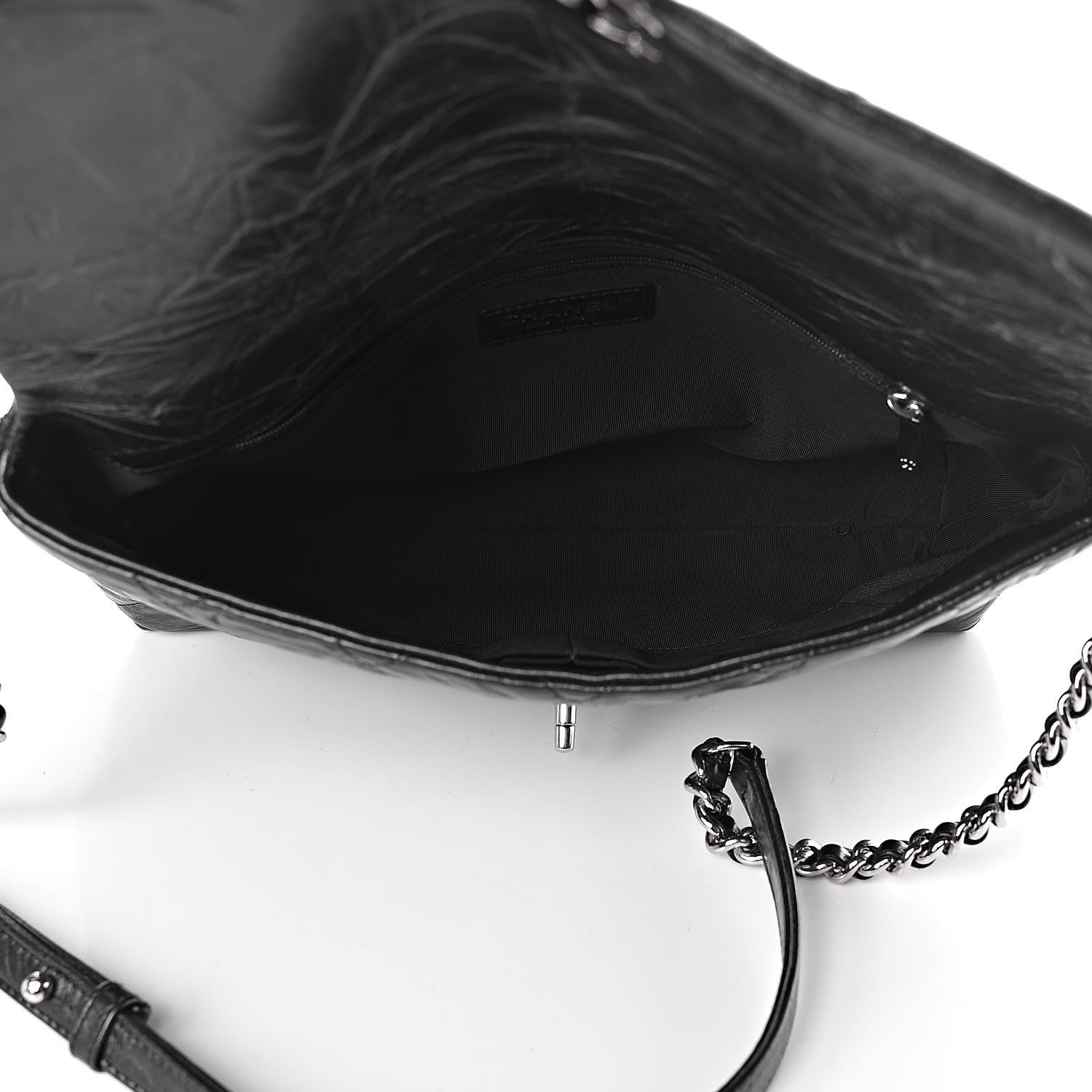 Chanel Crackled Aged Calfskin Big Bang Flap Black 5 of 10