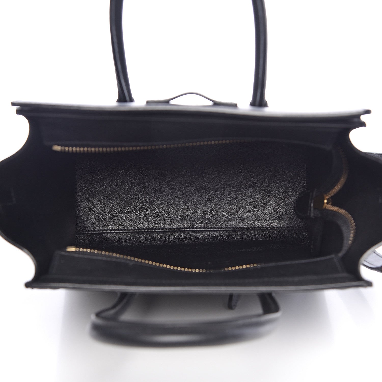 Celine Smooth Calfskin Nano Luggage Black 5 of 11