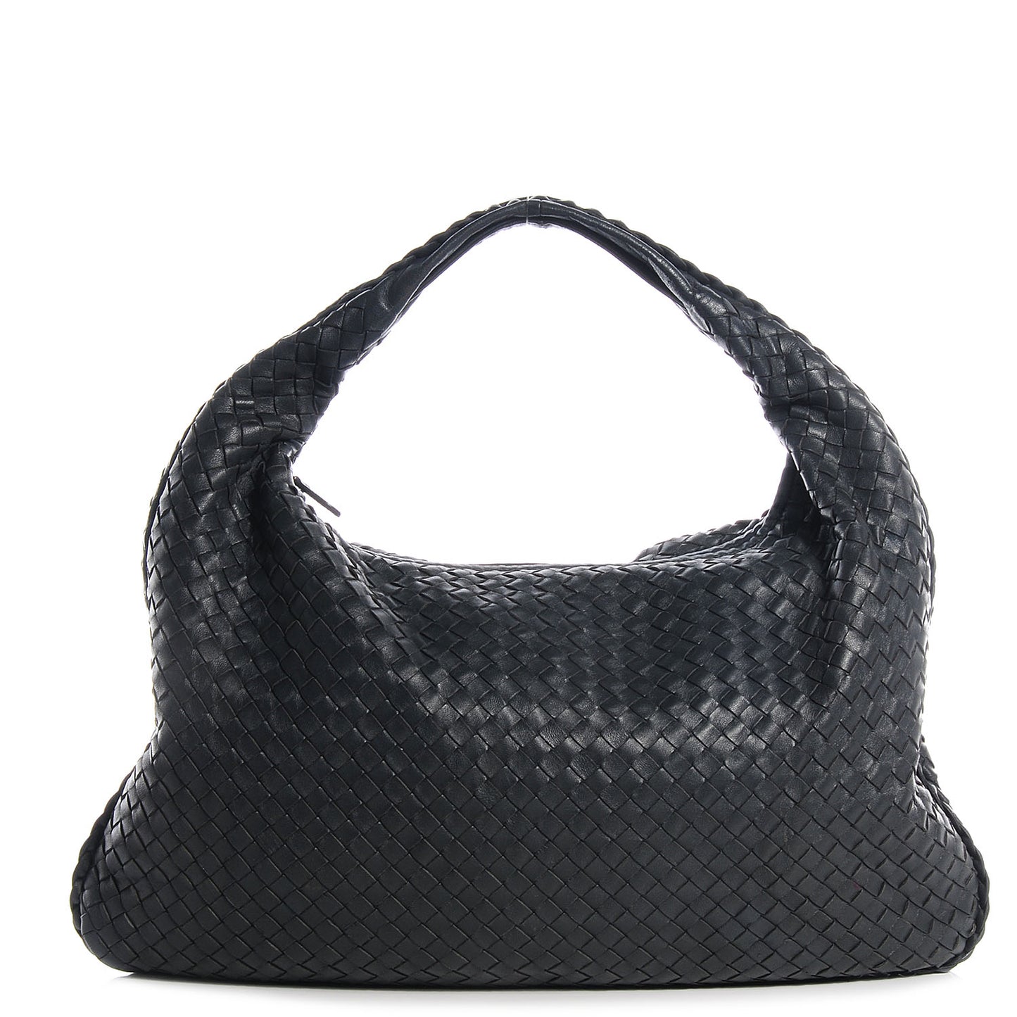 Nappa Intrecciato Medium Veneta Hobo Ardoise