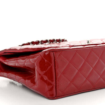 Chanel Patent Quilted Maxi Double Flap Red 9 of 11