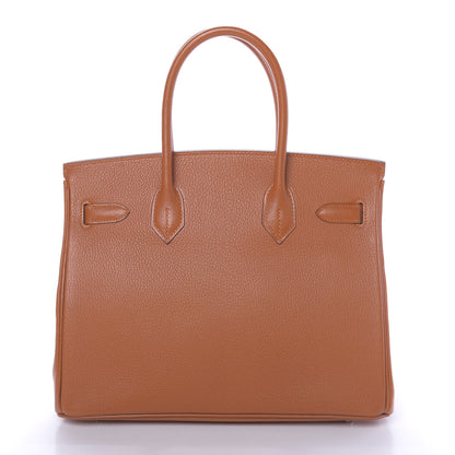 Hermes Chevre Birkin 30 Potiron 3 of 37