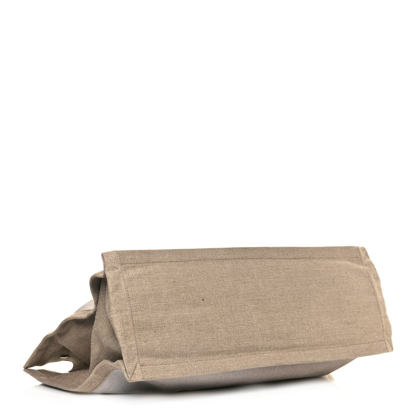Linen Calfskin Rive Gauche Tote Optic White