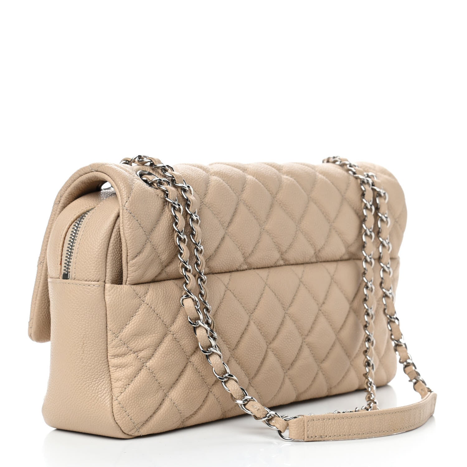 Chanel Caviar Quilted Jumbo Easy Flap Beige 2 of 6